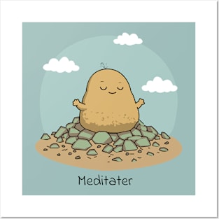 Meditater - Meditating Potato Posters and Art